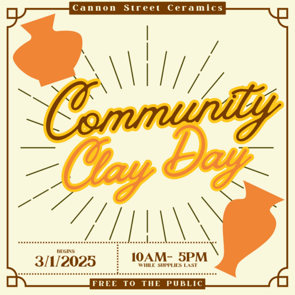 Community Clay Day March 1st